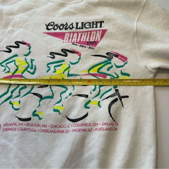 Vintage Coors light 90’s pullover sweatshirt unisex men’s womens small medium - Picture 8 of 9